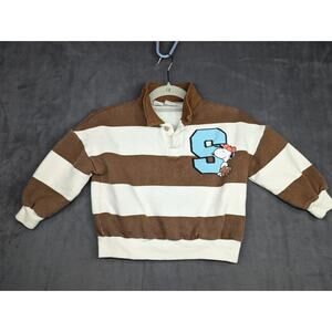 Zara Kids Snoopy Polo Sweater 5-6 Years Striped